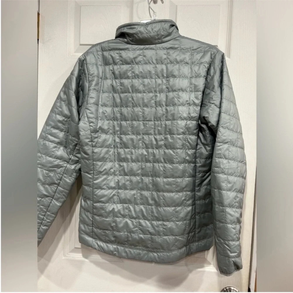 Patagonia Men's Small Nano Puff Jacket Puffer Grey Sleet Green Insulated NWT - Picture 2 of 7